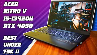 Acer Nitro V i5-13420H RTX 4050 Final Review | The Best Gaming Laptop under 75000 🔥