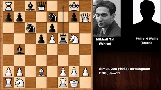 Mikhail Tal vs Philip Norman Wallis - Birmingham (1964)