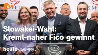 heute journal vom 01.10.2023 Wahl in der Slowakei, Demo in Warschau, Flucht aus Bergkarabach