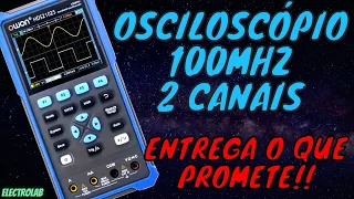 Actual 100MHz tested band!! OWON Oscilloscope, 2 Channels + Multimeter + Function Generator!