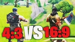 16:9 vs 4:3 in Fortnite | Which one is better?