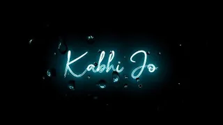 Kabhi Jo Badal Barse Status | New iMovie Black Screen Status | New Trending Rain Drop Lyric Status |