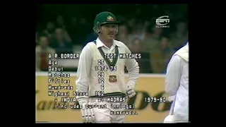 ENGLAND v AUSTRALIA 2nd TEST MATCH DAY 3 LORD'S JULY 4 1981 ALLAN BORDER GRAEME WOOD ROD MARSH