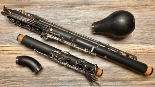 My new clarinet d'amour (basset clarinet/horn in G) now with Boehm system key work!