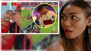 Cristiano Ronaldo In Tears & Crazy Morocco Fan Celebrations Around The World  | Reaction