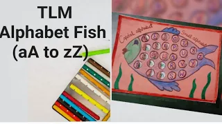 TLM for kids/Alphabet Fish🐠🐟 || aA to zZ ||craft tutorial//paper craft/DIY paper fish