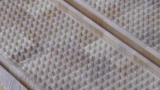 Изготовление доски Садху с деревянными "гвоздями"