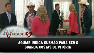 Amores Verdadeiros - José Ângelo indica Gusmão para ser o guarda costas de Vitória