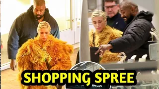 Kanye West takes new wife Bianca Censori on a shopping spree at Balenciaga