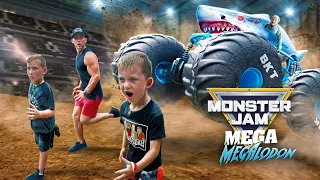 Crazy Joe Transforms Monster Jam MEGA MEGALODON Truck!