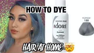 HOW I DYE MY HAIR AT HOME USING ADORE HAIR DYE! | NICKI97