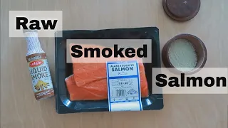 Raw Smoked Salmon only 3 ingredients.