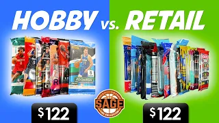 $122 Hobby vs. $122 Retail Basketball Card Packs 🔥 Which is Better?