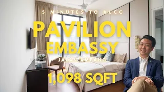 Pavilion Embassy | Jalan Ampang | 775 - 1098 SQFT | 10 Min To KLCC | Serviced Suites |
