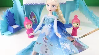 Maşalar ve Küçük Cadı Elsa'nın Sarayına Gidiyorlar Elsa Maşalara Nasıl Sürpriz Hazırlıyor Çizgi Film