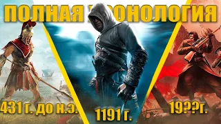 ПОЛНАЯ ХРОНОЛОГИЯ ВСЕХ ЧАСТЕЙ ASSASSIN'S CREED (2007-2024)