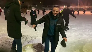 My Crazy ice skating experience in a magical city in Russia, Tomsk. 🥶#trending #iceskating #russia