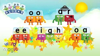 Word Magic | Letter Teams | EE IGH OA OO AR |Learn to Spell | @officialalphablocks