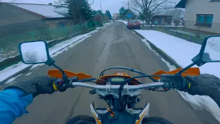 KTM EXC-R 530 FAKE AKRAPOVIC & Suzuki RM250 | Winter ride | PURE SOUND