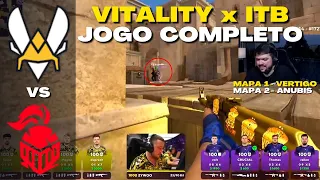 VITALITY vs ITB - JOGO COMPLETO (Mapas 1 e 2) Playoffs Major Paris 2023