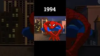 Evolution Of Spider-man Animated Series Intro #shorts #evolution