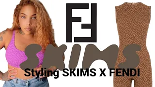 FENDI X SKIMS TRY ON HAUL | WAYS TO STYLE FENDI X SKIMS