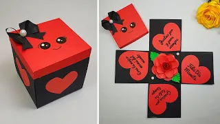 😍Mother's Day Card Día de la madre😘🎀Hermosa caja-tarjeta hecha a mano🎀Valentine's Day  box card idea