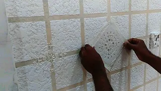 3d mandala stencil for decoration || 3d wall art || D.I.Y || wall texture || 3d design || wallpaper.