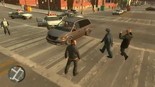 GTA 4 - провокация на драку и подстава; драка с русскими; русский район