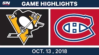 NHL Highlights | Penguins vs. Canadiens - Oct. 13, 2018