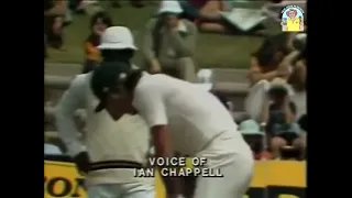 Ian Chappell discussing bouncers vs West Indies Adelaide Oval January 1980