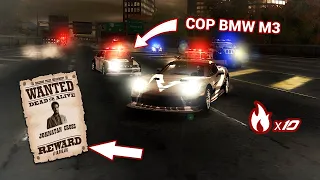 Need For Speed Most Wanted but in ALTERNATIVE UNIVERSE - CROSS C6.R vs POLICE BMW M3 GTR