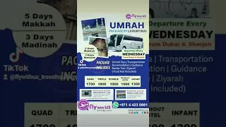 Umrah by Air and by Bus from Dubai & Sharjah