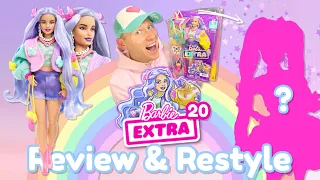 Barbie EXTRA no.20 🦋💜✨ Review, Restyle & Lookbook! (Ft. Mimi Style Doll!)