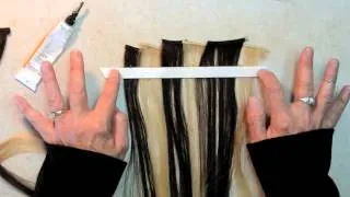 EASY HOW TO MAKE A SEAMLESS TAPE-IN HAIR EXTENSION, By www.Hairweftingtape.com