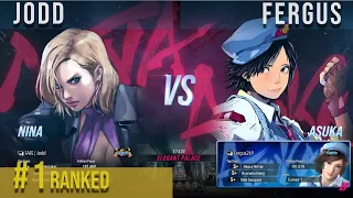Tekken 8 ▰ JODD (#1 ranked Nina) VS FERGUS (Asuka) | High Level Gameplay