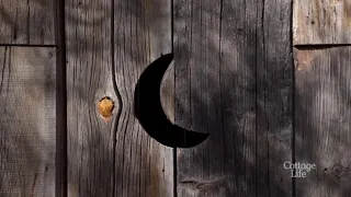 The reason behind the outhouse door crescent moon  | Cottage Q&A with Michelle Kelly