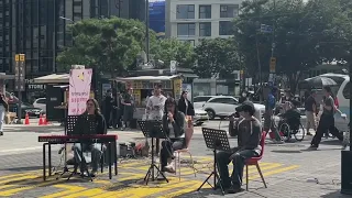 Perfect (duet) - Ed Sheeran / Busking in Myeong dong