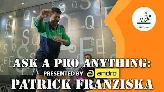 Patrick Franziska | Ask a Pro Anything presented by andro