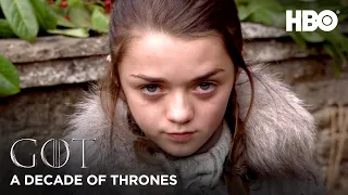 A Decade of Game of Thrones | Maisie Williams on Arya Stark (HBO)