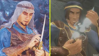 Prince of Persia The Sands of Time Remake vs Original Early Graphics Comparison