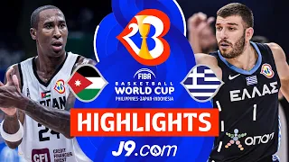 Jordan 🇯🇴 vs Greece 🇬🇷 | J9 Highlights | FIBA Basketball World Cup 2023