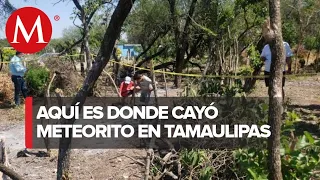 Llegan turistas a ver área donde cayó meteorito en Tamaulipas