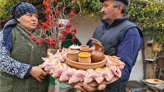 Cooking Quails in the Mud Oven