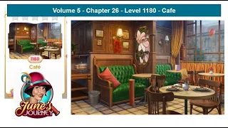 June's Journey - Volume 5 - Chapter 26 - Level 1180 - Cafe (Complete Gameplay, in order)