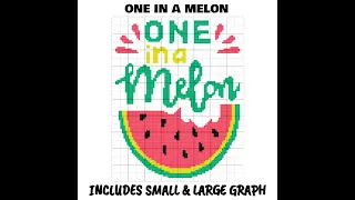 One In A Melon C2C & Tapestry Crochet Pattern & Chart by Magic Yarn Pixels