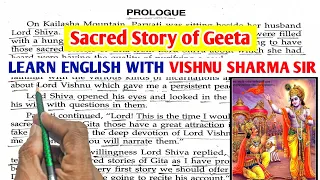 Sacred story of GEETA||English Reading||English Story || English padhna kaise sikhe?