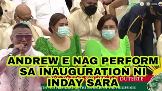 FILIPINO RAPPER Andrew E. PERFORMS AT THE INAUGURATION OF THE  VICE PRESIDENT  INDAY SARA DUTERTE