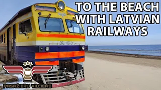 Riga suburban train to the beach | Latvian Railways | Pasažieru vilciens