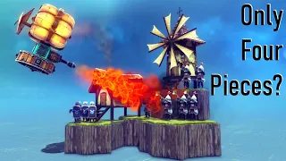 Can You Use Only 4 Blocks to Beat Besiege?